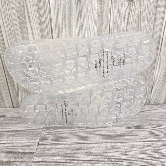 KARL LAGERFELD TulaRubberPool Slide Sandals Transparent Clear-Women's Size 7 NEW - Picture 5 of 15